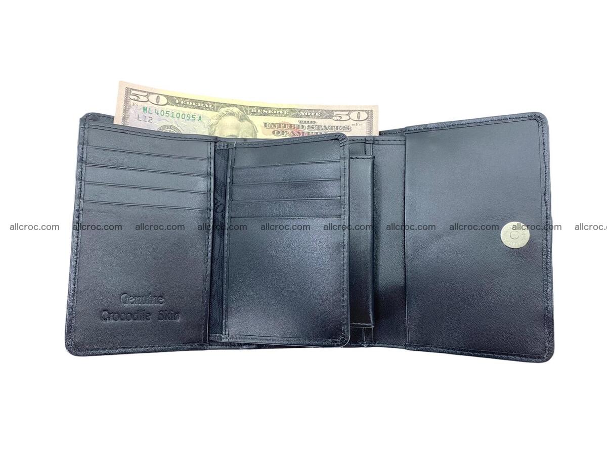 Women’s crocodile skin trifold wallet with coins pocket 1854 Foto 4