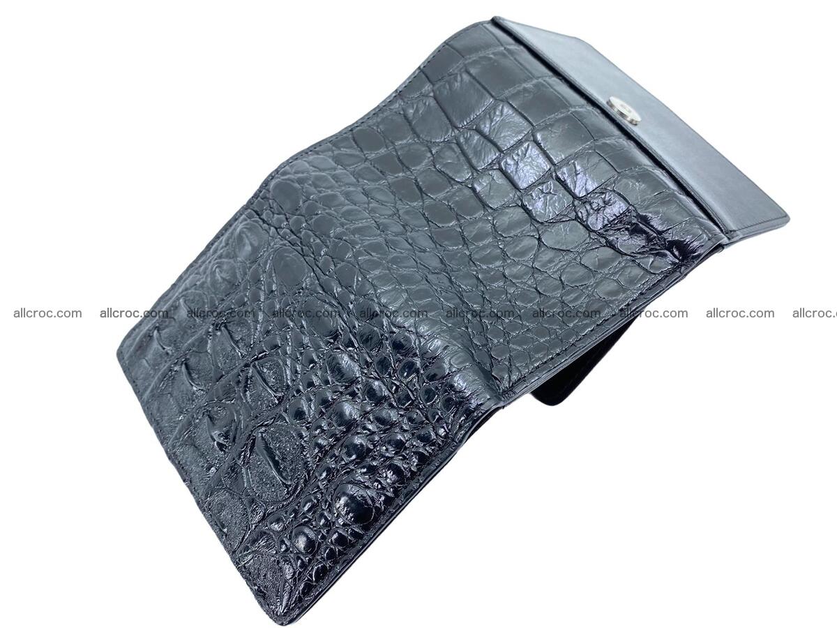 Women’s crocodile skin trifold wallet with coins pocket 1854 Foto 2