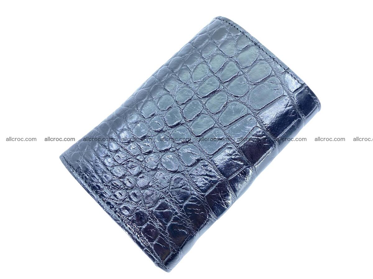 Women’s crocodile skin trifold wallet with coins pocket 1854 Foto 1
