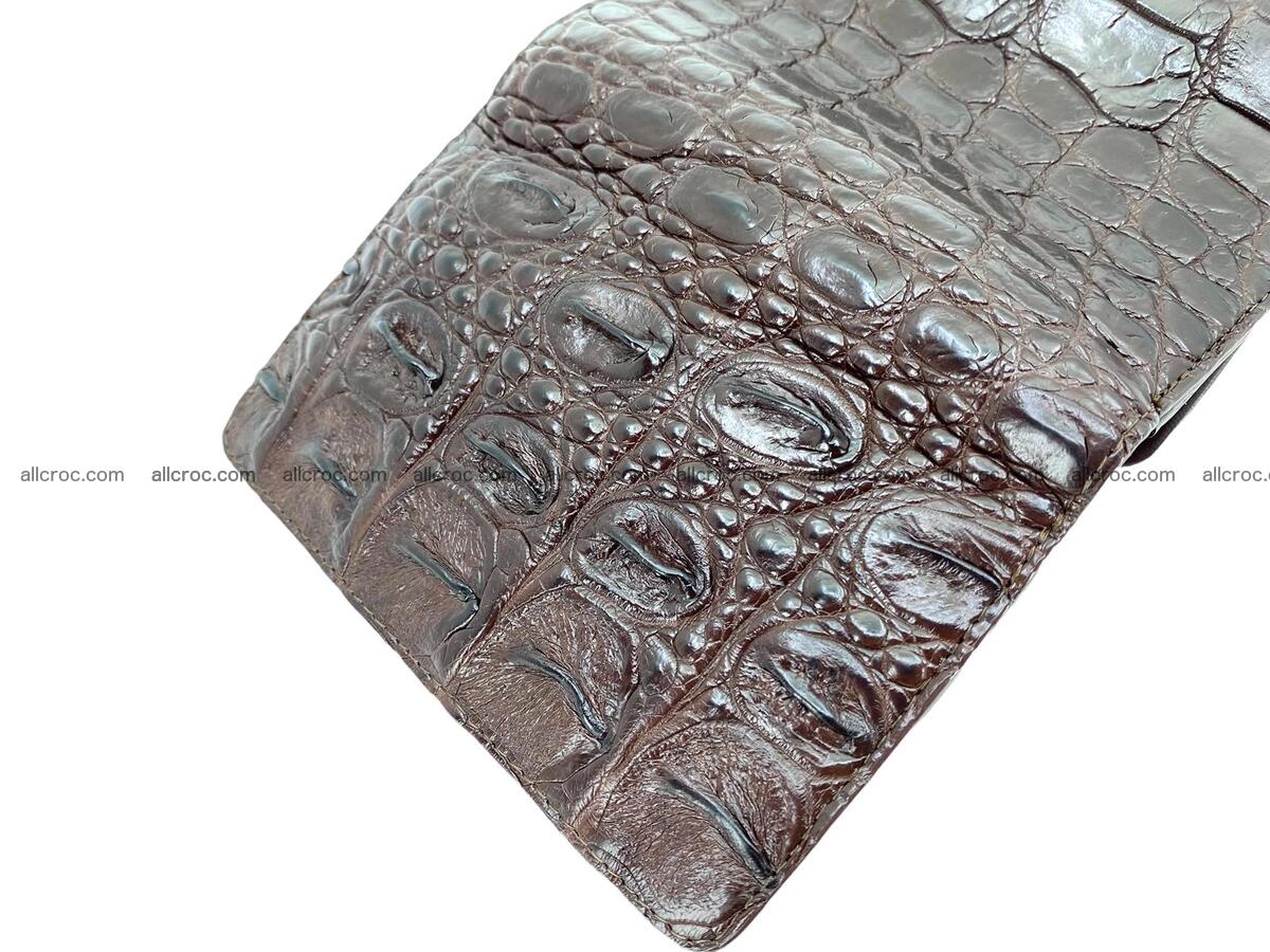 Women’s crocodile skin trifold wallet with coins pocket 1858 Foto 6