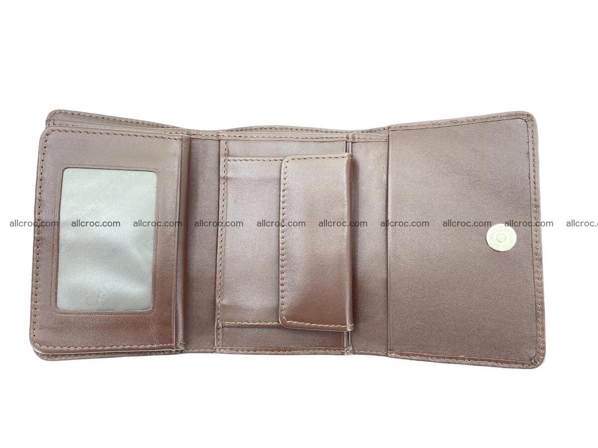 Women’s crocodile skin trifold wallet with coins pocket 1858 Foto 2