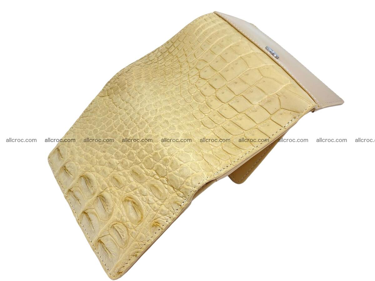 Women’s crocodile skin trifold wallet with coins pocket 1851 Foto 2