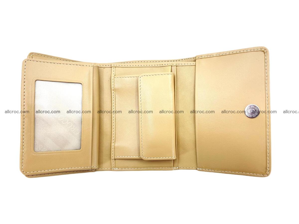Women’s crocodile skin trifold wallet with coins pocket 1851 Foto 4