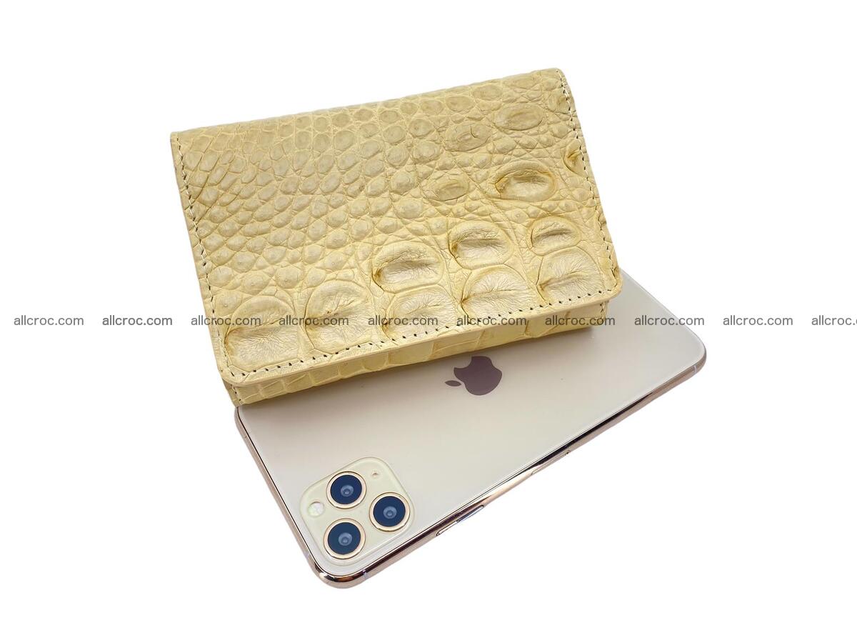Women’s crocodile skin trifold wallet with coins pocket 1851 Foto 3