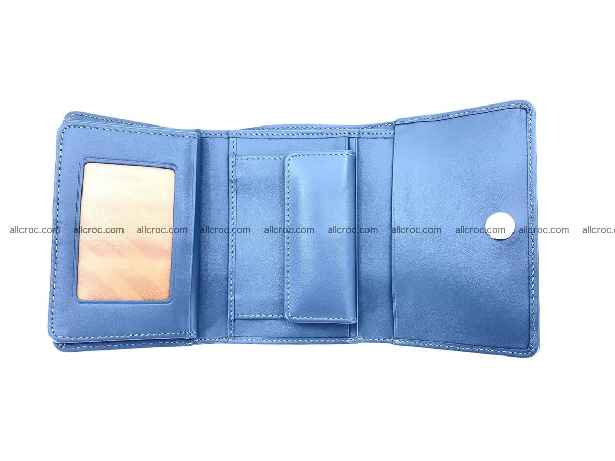 Women’s crocodile skin trifold wallet with coins pocket 1855 Foto 4