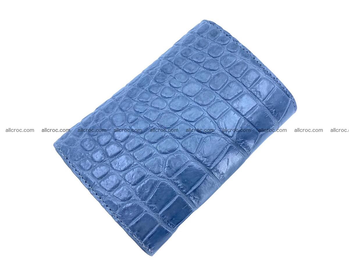 Women’s crocodile skin trifold wallet with coins pocket 1855 Foto 1