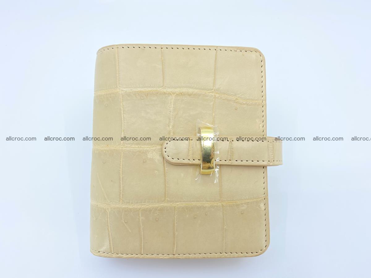 Women’s crocodile skin vertical wallet 1402 Foto 1