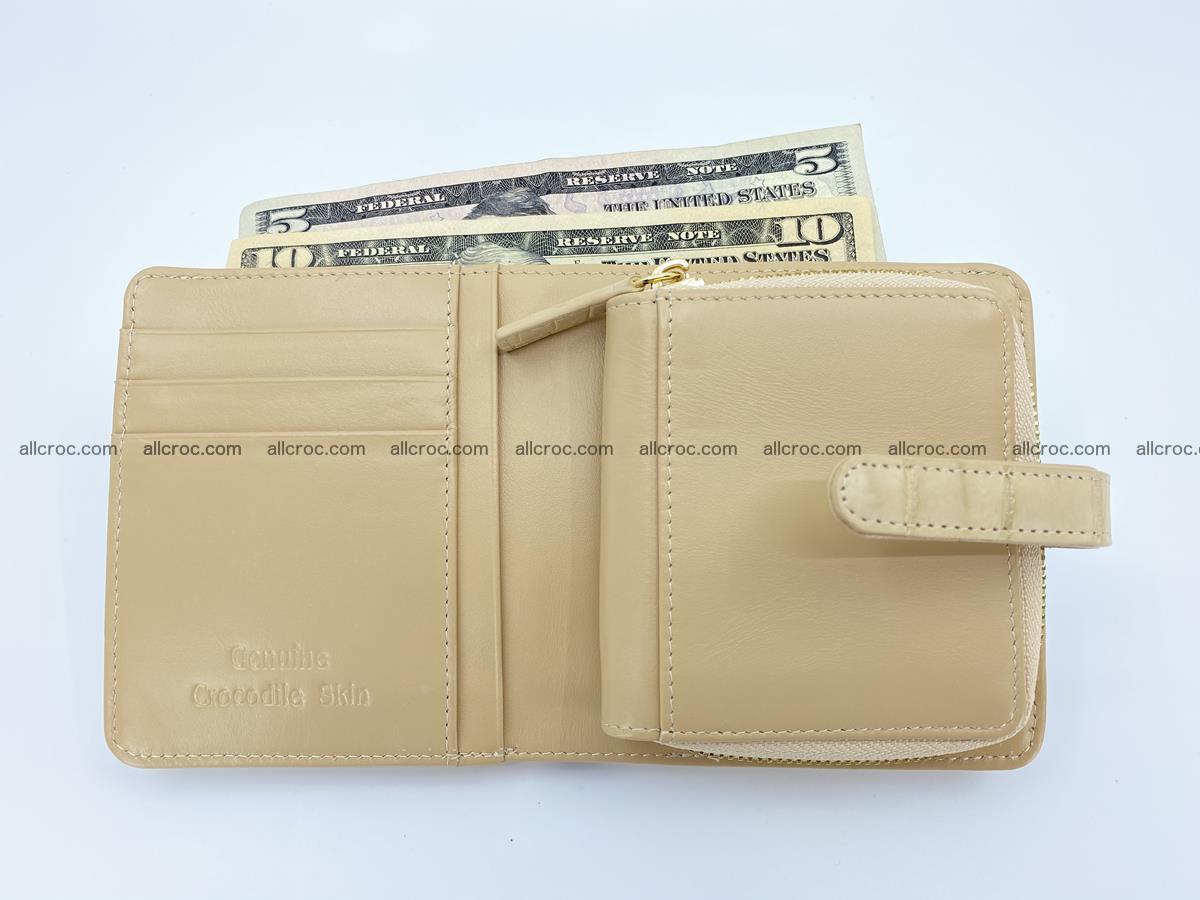 Women’s crocodile skin vertical wallet 1402 Foto 4