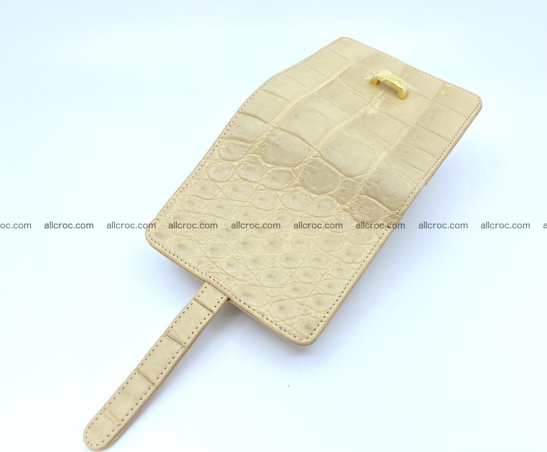 Women’s crocodile skin vertical wallet 1402 Foto 3