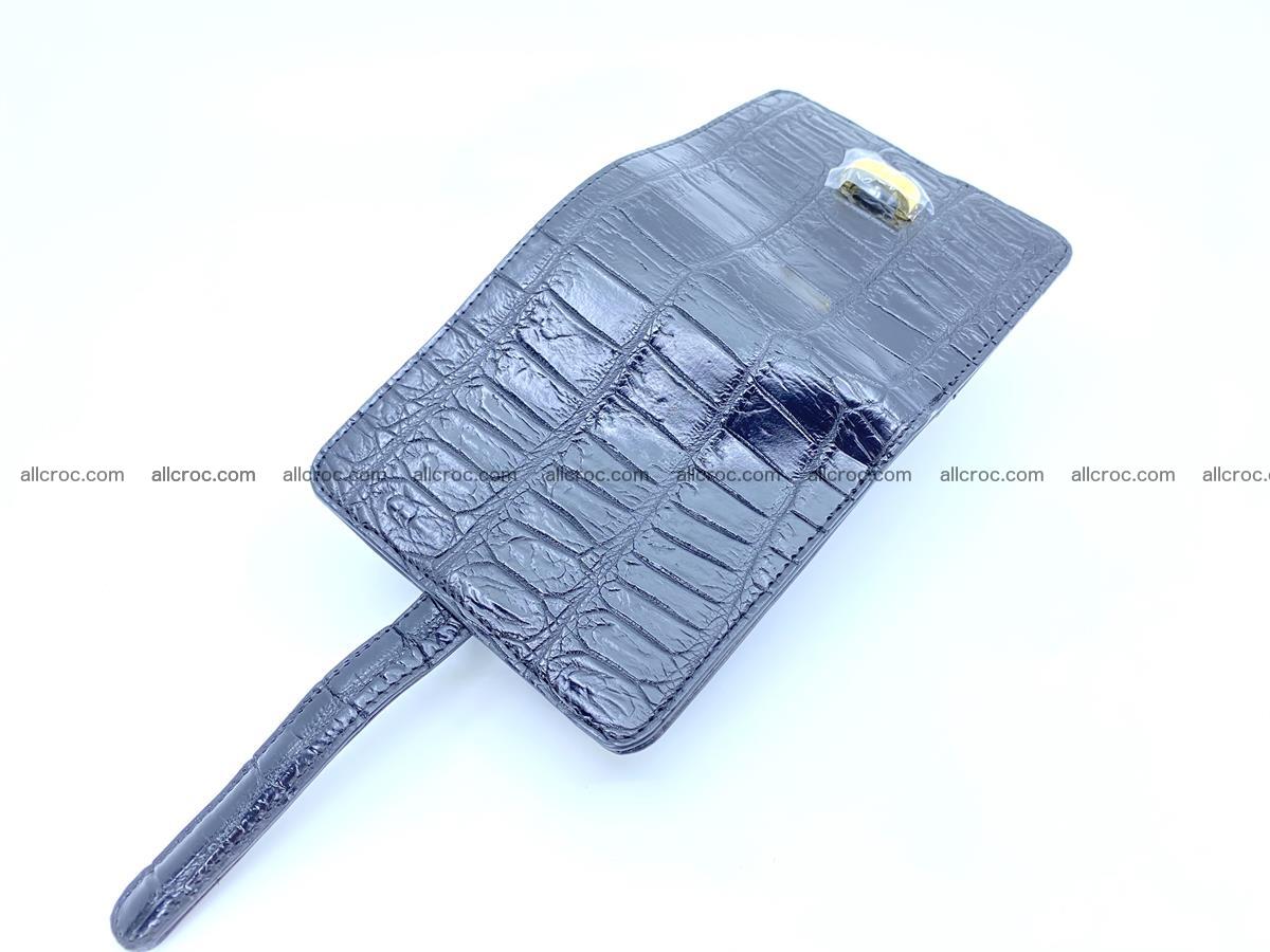 Women’s crocodile skin vertical wallet 1407 Foto 3