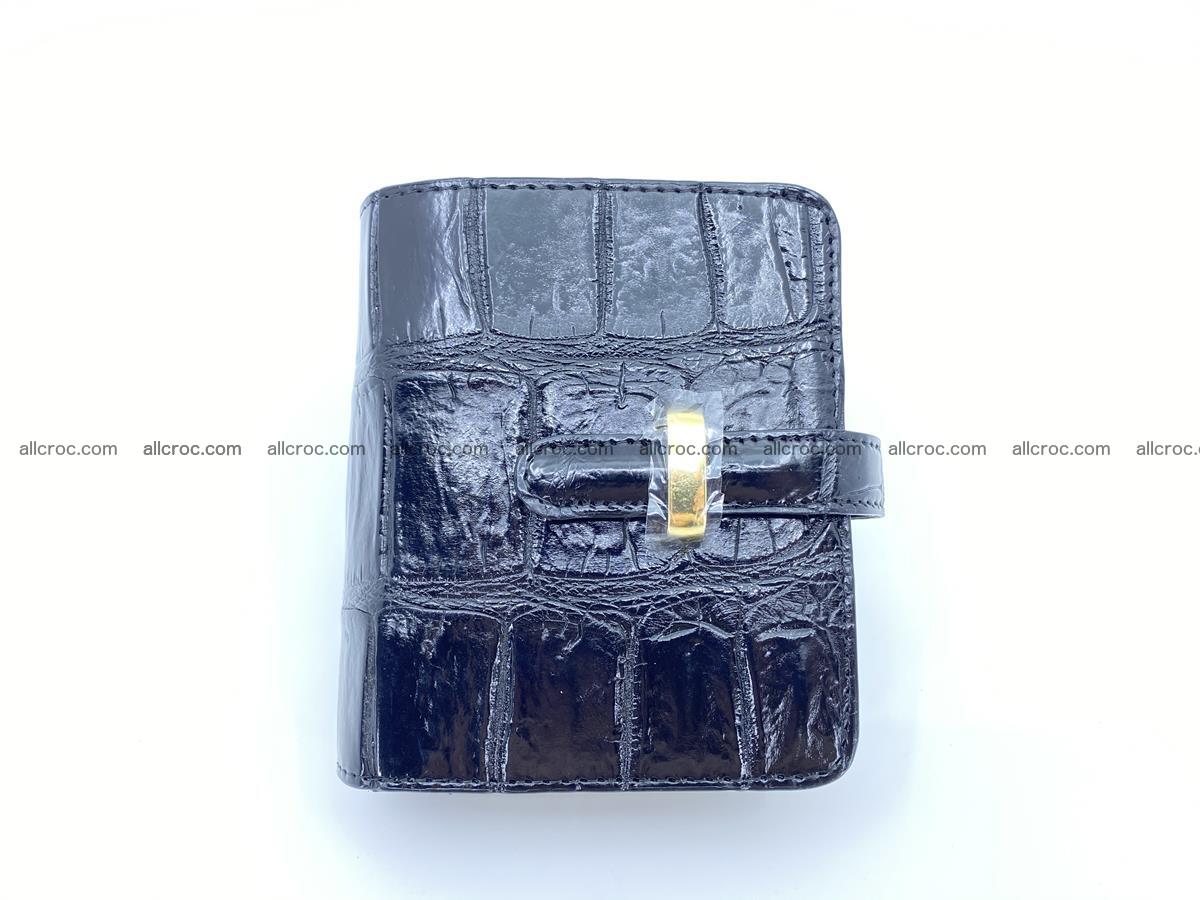 Women’s crocodile skin vertical wallet 1410 Foto 1