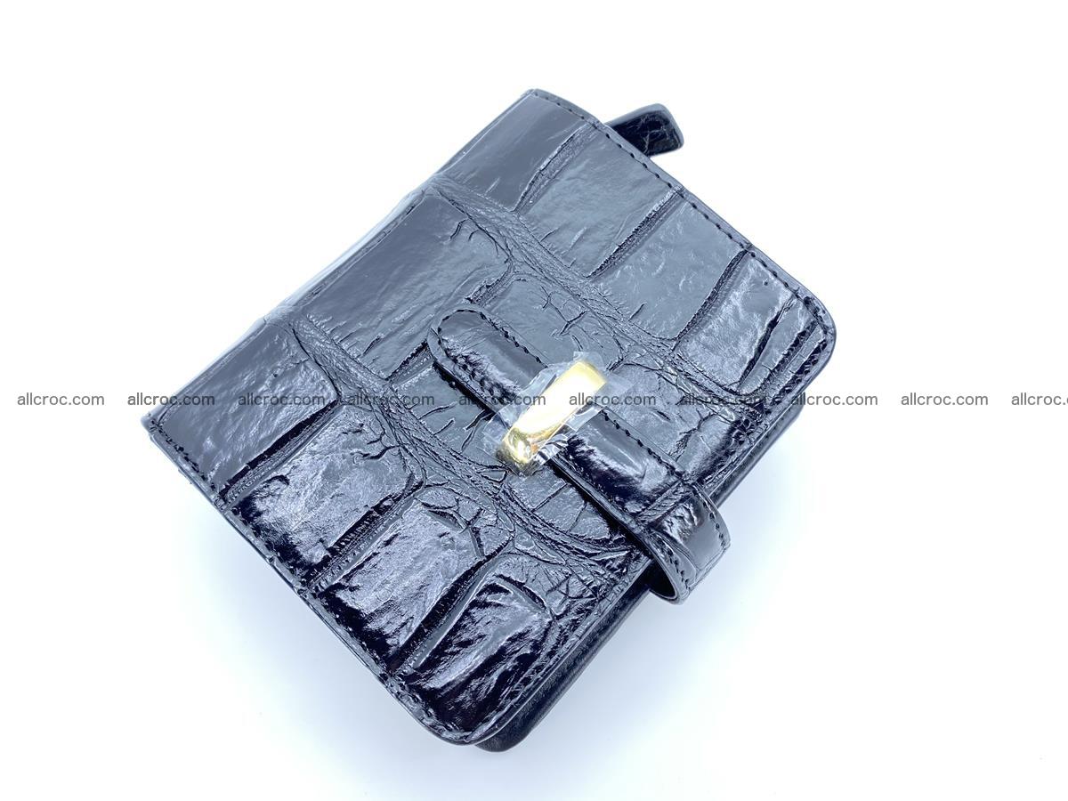 Women’s crocodile skin vertical wallet 1410 Foto 0