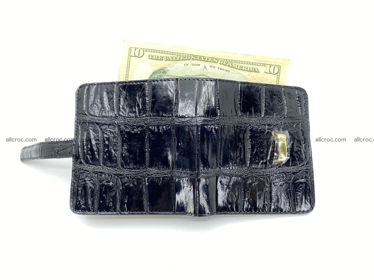 Women’s crocodile skin vertical wallet 1410 Foto 3