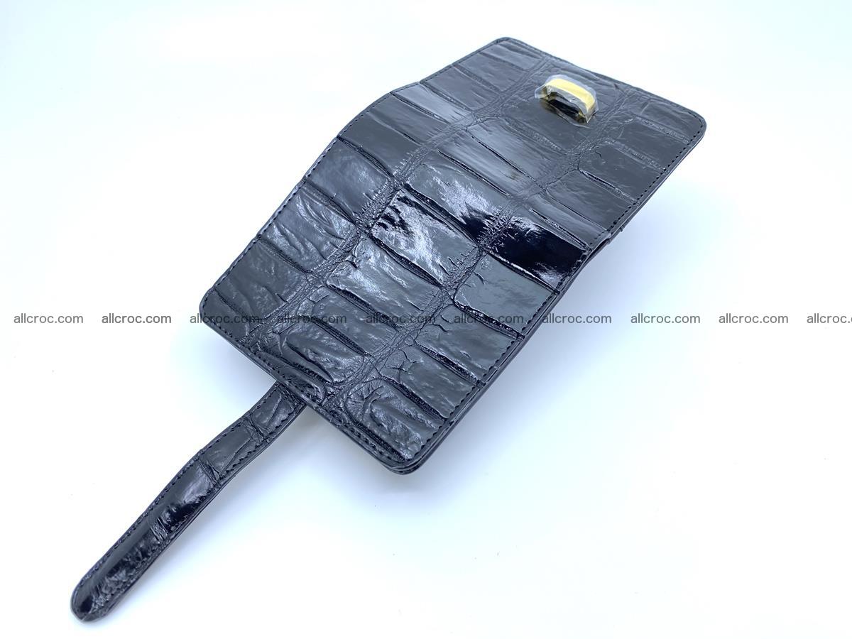 Women’s crocodile skin vertical wallet 1410 Foto 4