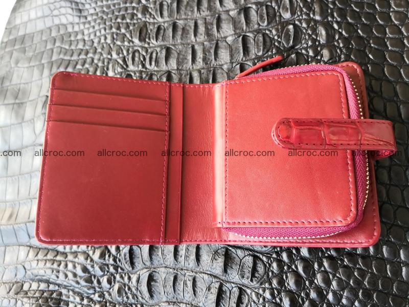 Women's crocodile skin wallet 391