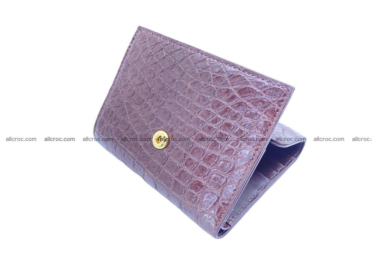 Handcrafted Crocodile skin wallet 1683 Foto 8