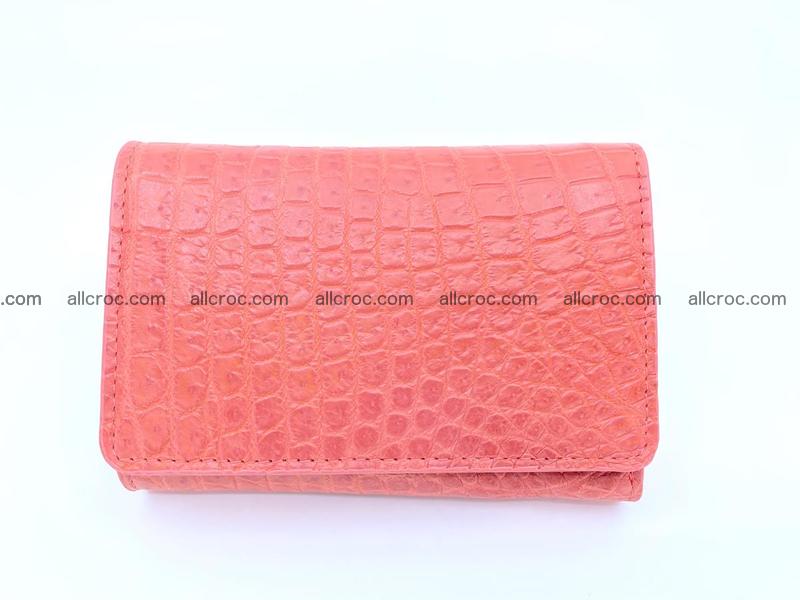 Women’s crocodile skin wallet medium trifold 1389