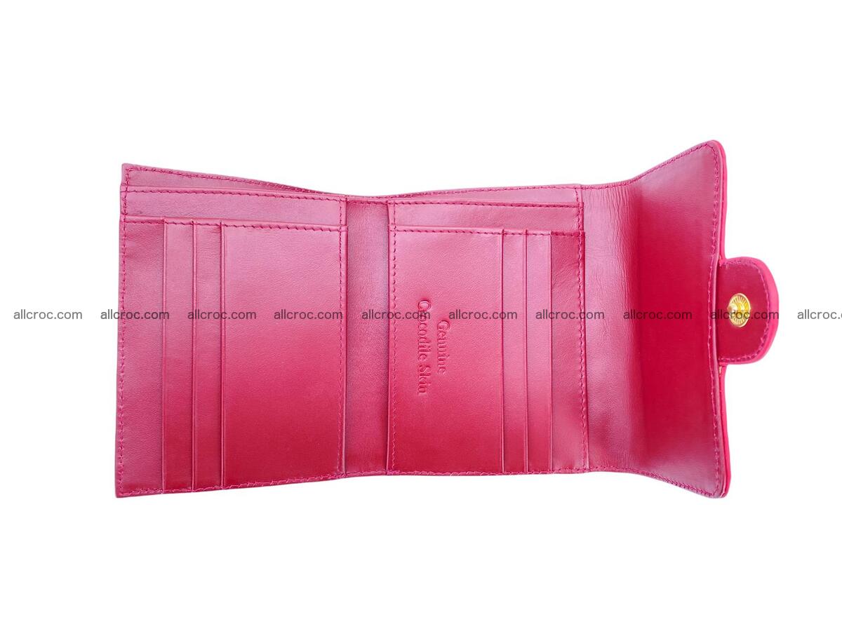 Handcrafted Crocodile skin wallet 1687 Foto 8