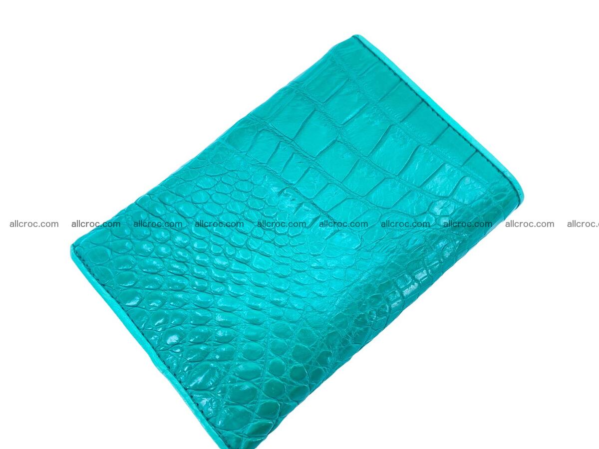 Handcrafted crocodile skin trifold wallet with coin compartment 1792 Foto 1